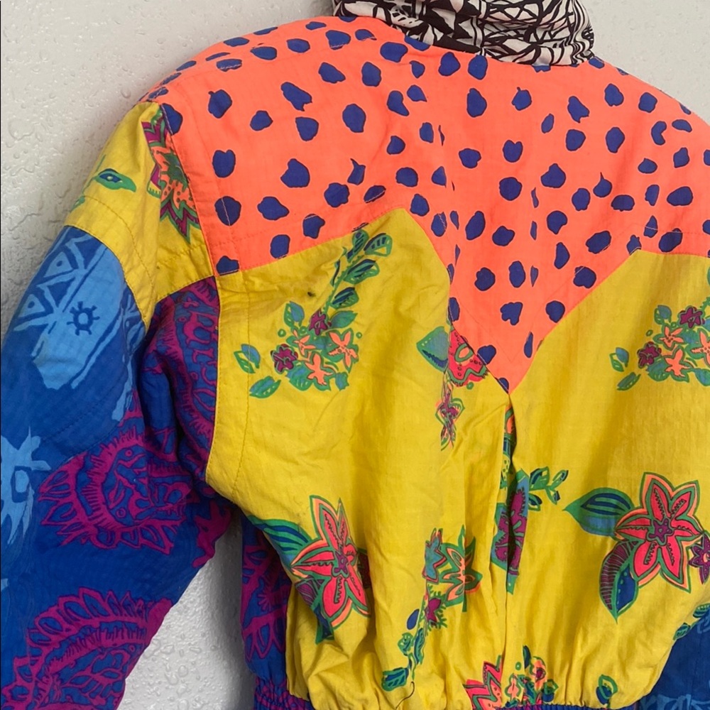 VINTAGE Colorful Obermeyer Patchwork Women’s Ski Suite - Picture 13 of 14